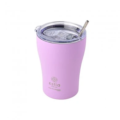 INSULATED COFFEE MUG SAVE THE AEGEAN 350ml LAVENDER PURPLE
