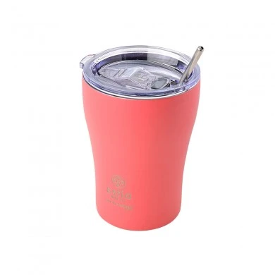 INSULATED COFFEE MUG SAVE THE AEGEAN 350ml  FUSION CORAL
