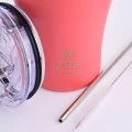 INSULATED COFFEE MUG SAVE THE AEGEAN 350ml  FUSION CORAL