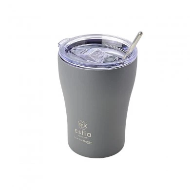 INSULATED COFFEE MUG SAVE THE AEGEAN 350ml FJORD GREY