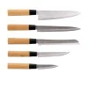 KNIVES BAMBOO ESSENTIALS STAINLESS STEEL WITH BASE 5pc.