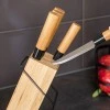 KNIVES BAMBOO ESSENTIALS STAINLESS STEEL WITH BASE 5pc.