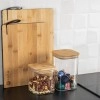 ESTIA ΔΟΧΕΙΟ ΑΠΟΘΗΚΕΥΣΗΣ BAMBOO ESSENTIALS 950ml ΓΥΑΛΙΝΟ ΜΕ ΚΑΠΆΚΙ