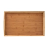 ESTIA ΔΙΣΚΟΣ ΣΕΡΒΙΡΙΣΜΑΤΟΣ BAMBOO ESSENTIALS ΜΕ ΛΑΒΕΣ ΜΕΤΑΦΟΡΑΣ 44x29.5x5.5cm