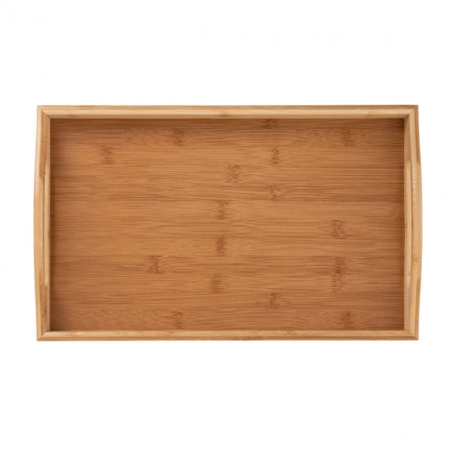 ESTIA ΔΙΣΚΟΣ ΣΕΡΒΙΡΙΣΜΑΤΟΣ BAMBOO ESSENTIALS ΜΕ ΛΑΒΕΣ ΜΕΤΑΦΟΡΑΣ 44x29.5x5.5cm