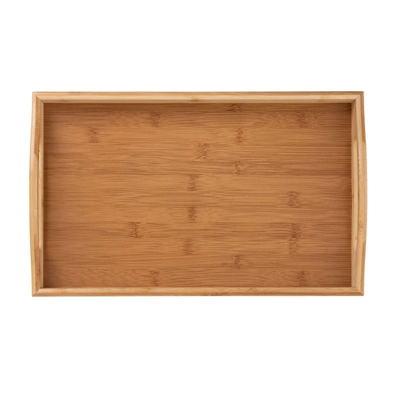 ESTIA ΔΙΣΚΟΣ ΣΕΡΒΙΡΙΣΜΑΤΟΣ BAMBOO ESSENTIALS ΜΕ ΛΑΒΕΣ ΜΕΤΑΦΟΡΑΣ 44x29.5x5.5cm