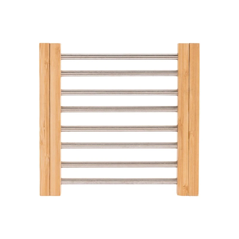 TRIVET FOR COOKWARE BAMBOO ESSENTIALS 22x21.3x2.2cm WITH STAINLESS STEEL EXPANDABLE