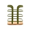 ESTIA ΘΗΚΗ ΓΙΑ ΚΟΥΤΑΛΕΣ BAMBOO ESSENTIALS ΜΕΤΑΛΛΙΚΗ 12x12x14.5cm ΛΑΔΙ