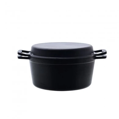 CASSEROLE IRON 2 IN 1 CAST IRON 25cm WITH FRYING PAN LID