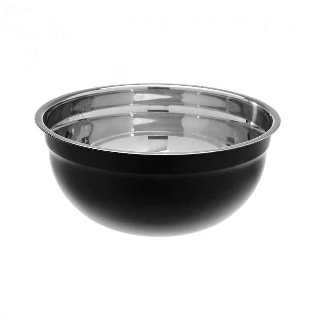 MIXING BOWL STAINLESS STEEL 5lt MAT BLACK