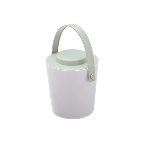 ICE BIN PLASTIC DOUBLE WALL WITH TONG MINT