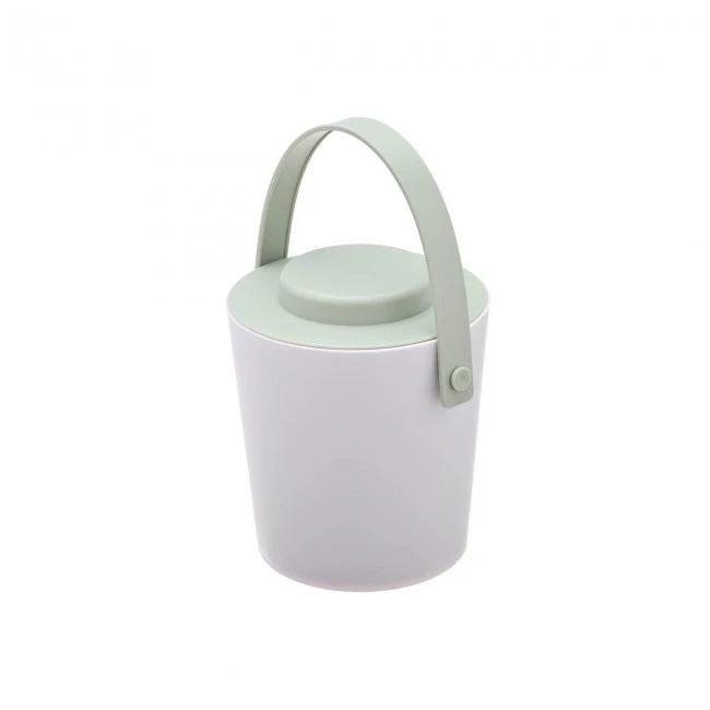 ICE BIN PLASTIC DOUBLE WALL WITH TONG MINT
