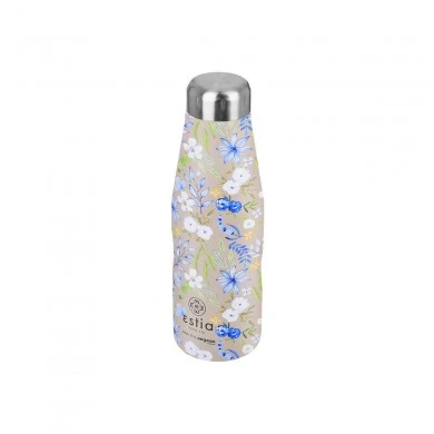 INSULATED BOTTLE TRAVEL FLASK SAVE THE AEGEAN 500ml SYMPHONY TAUPE