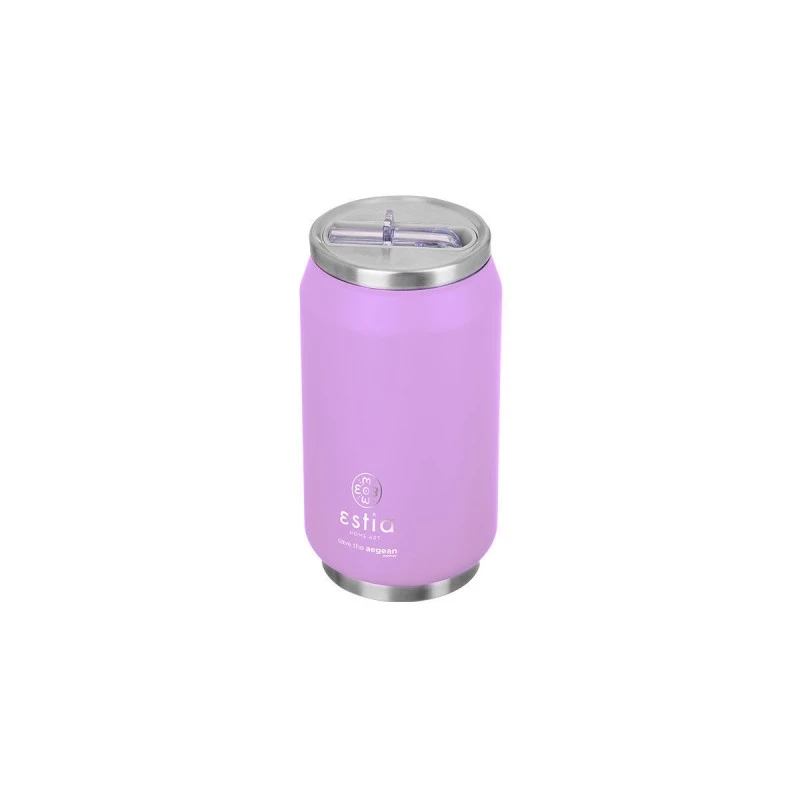 INSULATED TRAVEL CUP SAVE THE AEGEAN 300ml LAVENDER PURPLE