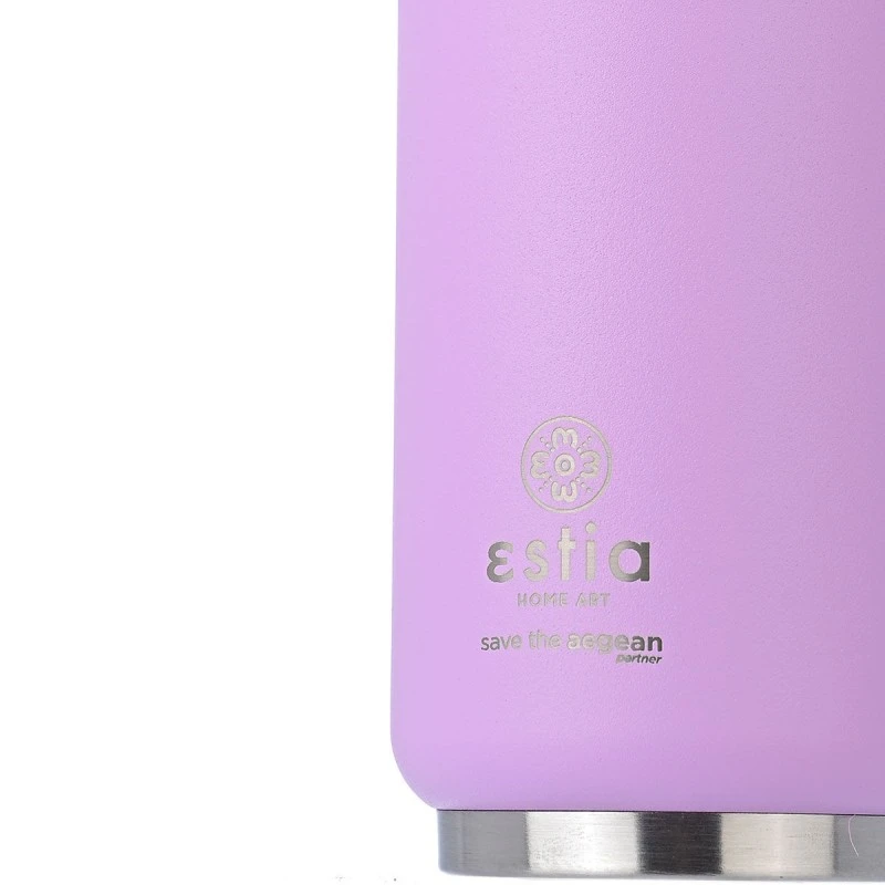 INSULATED TRAVEL CUP SAVE THE AEGEAN 300ml LAVENDER PURPLE