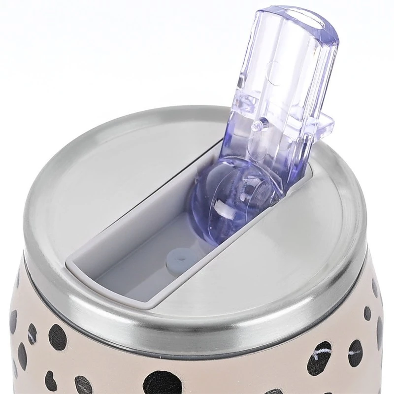INSULATED TRAVEL CUP SAVE THE AEGEAN 500ml LEOPARD TAUPE