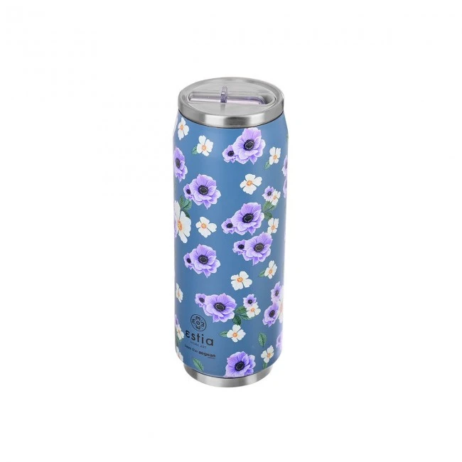 INSULATED TRAVEL CUP SAVE THE AEGEAN 500ml GARDEN BLUE