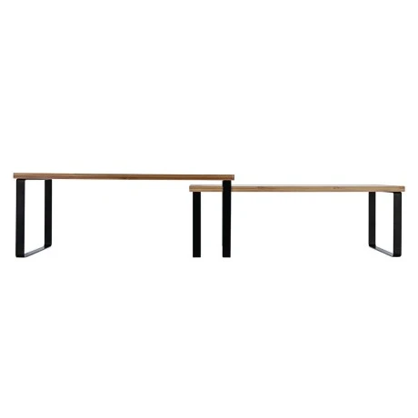 COUNTERTOP ORGANIZER RACK BAMBOO ESSENTIALS 2PCS