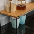 COUNTERTOP ORGANIZER RACK BAMBOO ESSENTIALS 2PCS