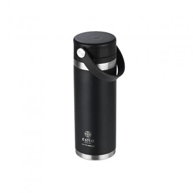 INSULATED BOTTLE TRAVEL CHUG SAVE THE AEGEAN 500ml MIDNIGHT BLACK