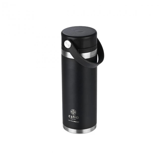 INSULATED BOTTLE TRAVEL CHUG SAVE THE AEGEAN 500ml MIDNIGHT BLACK