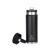 INSULATED BOTTLE TRAVEL FLASK SAVE THE AEGEAN 750ml MIDNIGHT BLACK