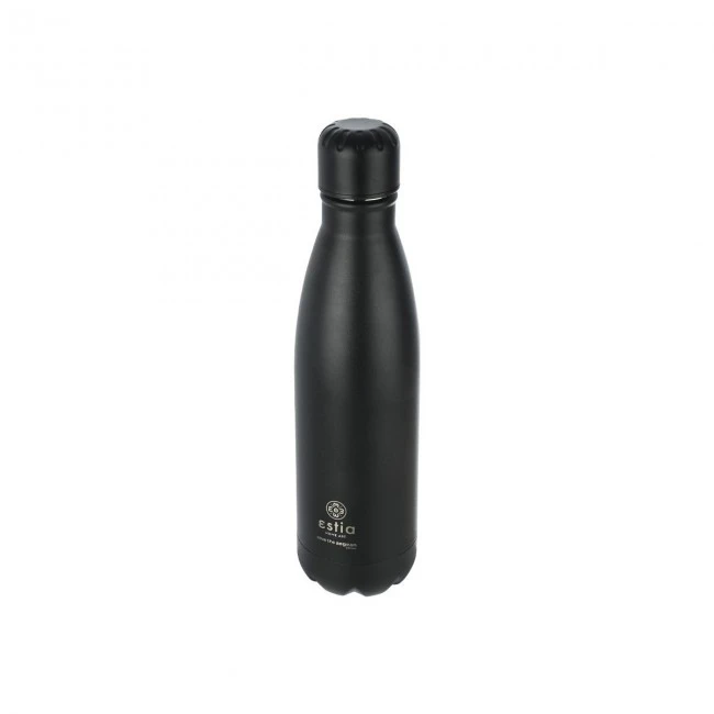 INSULATED BOTTLE FLASK LITE SAVE THE AEGEAN 500ml MIDNIGHT BLACK