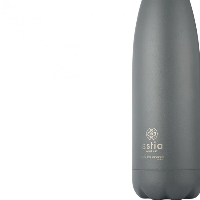 INSULATED BOTTLE FLASK LITE SAVE THE AEGEAN 500ml FJORD GREY