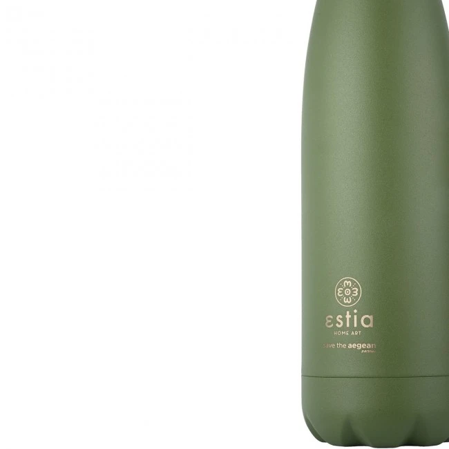 INSULATED BOTTLE FLASK LITE SAVE THE AEGEAN 500ml FOREST SPIRIT