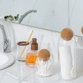 STORAGE CONTAINER GLASS 950ml WITH CORK LID
