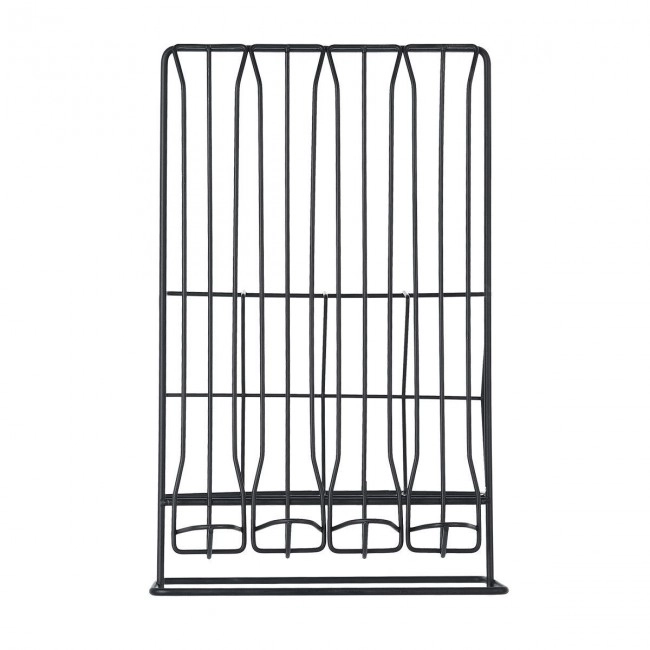 ESTIA ΒΑΣΗ ΓΙΑ ΚΑΨΟΥΛΕΣ &amp; ΣΥΣΚΕΥΑΣΙΕΣ ESPRESSO METAL BLACK ΜΕΤΑΛΛΙΚΗ ΔΙΠΛΗΣ ΟΨΕΩΣ ΜΑΥΡΗ