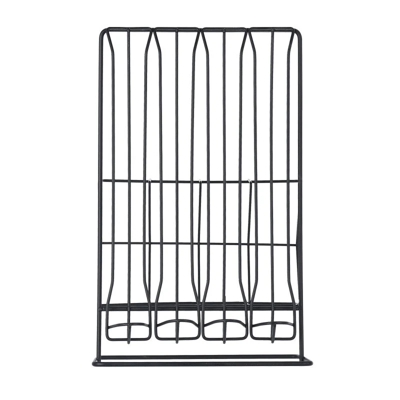 ESTIA ΒΑΣΗ ΓΙΑ ΚΑΨΟΥΛΕΣ &amp; ΣΥΣΚΕΥΑΣΙΕΣ ESPRESSO METAL BLACK ΜΕΤΑΛΛΙΚΗ ΔΙΠΛΗΣ ΟΨΕΩΣ ΜΑΥΡΗ