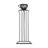 ESTIA ΒΑΣΗ ΓΙΑ ΚΑΨΟΥΛΕΣ ESPRESSO METAL BLACK ΜΕΤΑΛΛΙΚΗ 36 ΘΕΣΕΩΝ ΜΑΥΡΗ