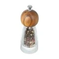 SALT/PEPPER MILL ALLURE CERAMIC TRANSPARENT