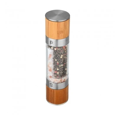 SALT/PEPPER MILL BAMBOO ESSENTIALS DOUBLE