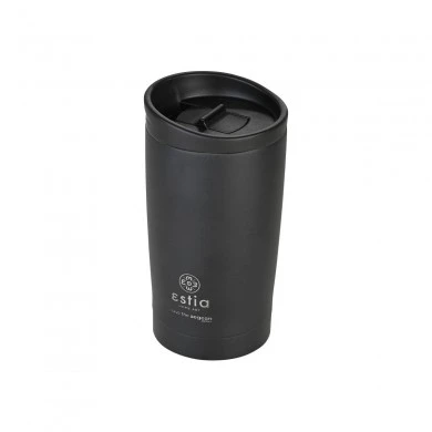 INSULATED TRAVEL MUG SAVE THE AEGEAN 350ml MIDNIGHT BLACK