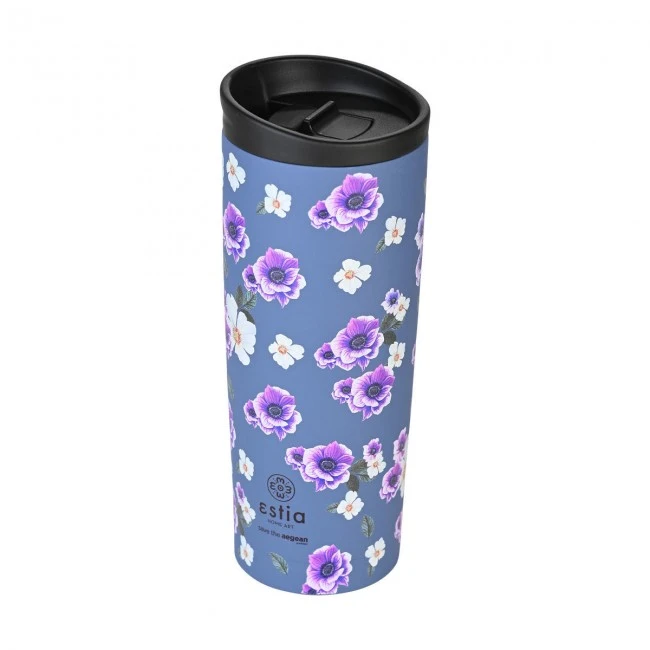 INSULATED TRAVEL MUG SAVE THE AEGEAN 500ml GARDEN BLUE