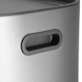 ESTIA ΚΑΔΟΣ ΑΠΟΡΡΙΜΑΤΩΝ DUOPRIME SOFT CLOSE 60lt ΜΕ ΔΥΟ ΔΟΧΕΙΑ 30&amp;30lt INOX