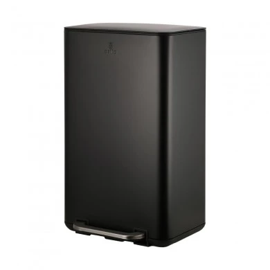 KITHCEN TRASH CAN CUBIC SOFT CLOSE 30LT BLACK