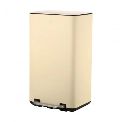 KITHCEN TRASH CAN CUBIC SOFT CLOSE 30LT IVORY