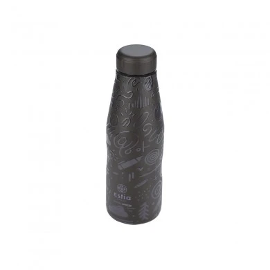 INSULATED BOTTLE TRAVEL FLASK SAVE THE AEGEAN 500ml NOIR ECHO