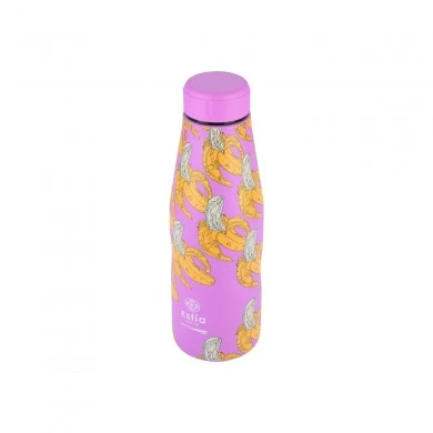 INSULATED BOTTLE TRAVEL FLASK SAVE THE AEGEAN 500ml BANANA SWIRL