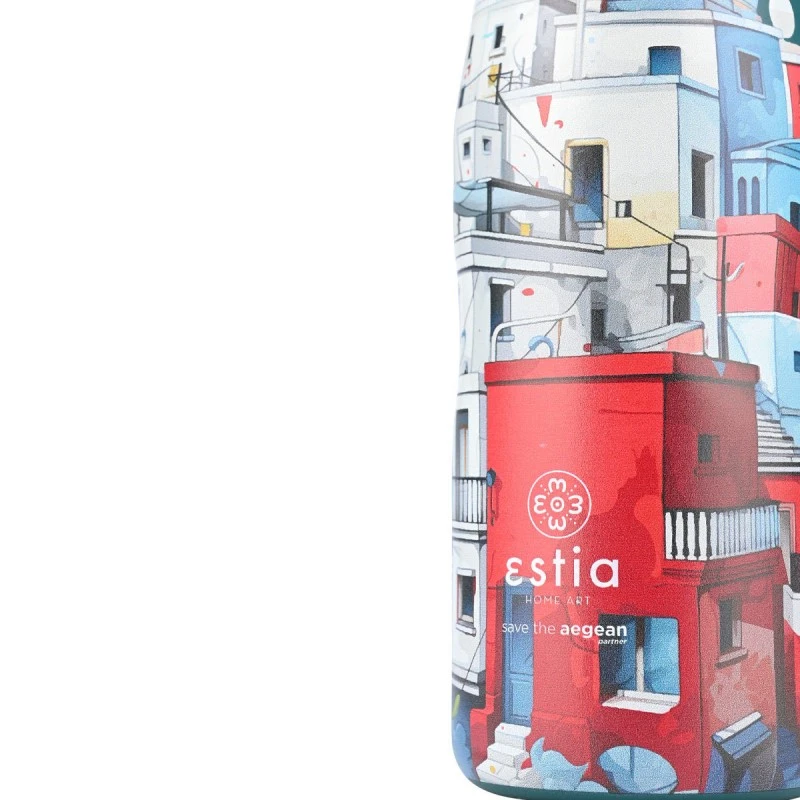 ESTIA ΘΕΡΜΟΣ TRAVEL FLASK SAVE THE AEGEAN 500ml URBAN MYTHOS
