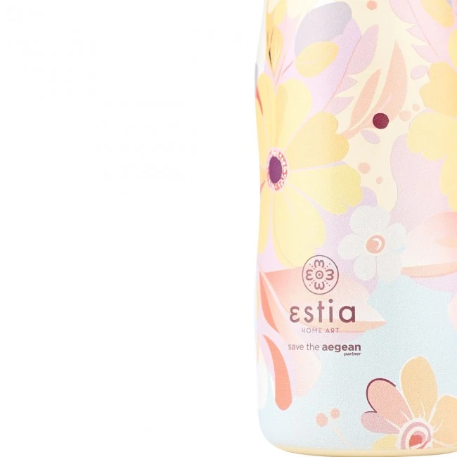 INSULATED BOTTLE TRAVEL FLASK SAVE THE AEGEAN 500ml SPRING SONATA