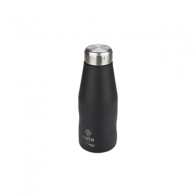 INSULATED BOTTLE TRAVEL FLASK SAVE THE AEGEAN 350ml MIDNIGHT BLACK