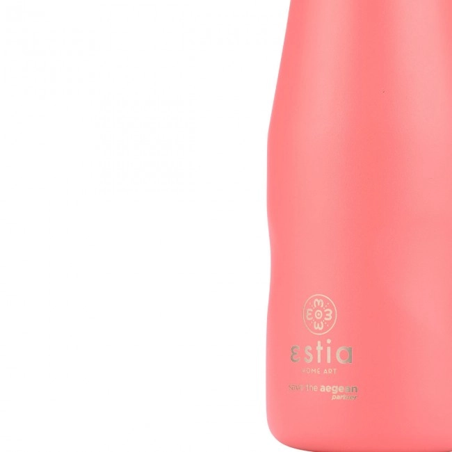 ESTIA ΘΕΡΜΟΣ TRAVEL FLASK SAVE THE AEGEAN 350ml FUSION CORAL