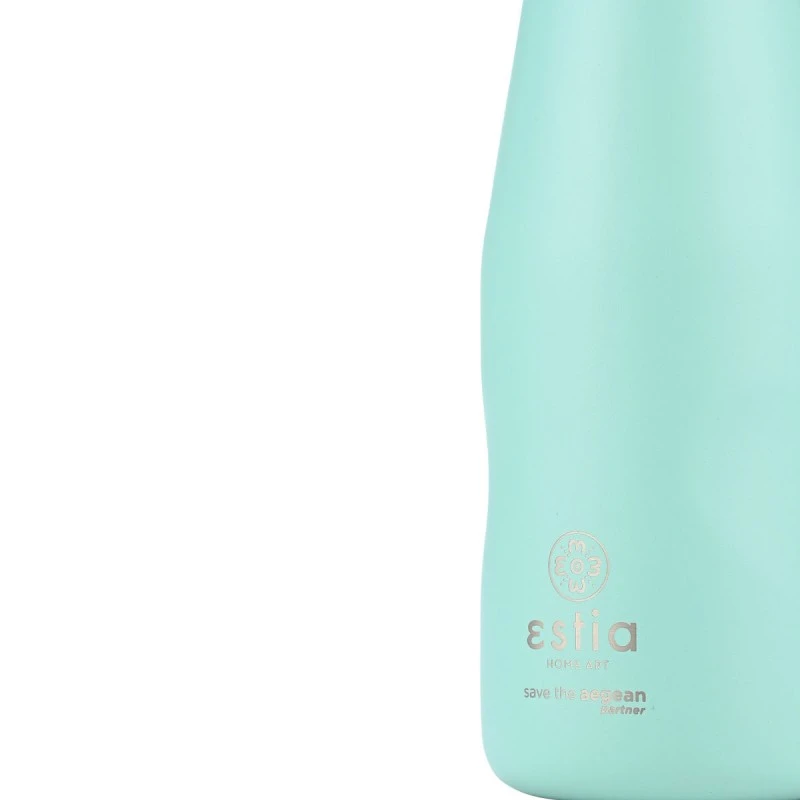 ESTIA ΘΕΡΜΟΣ TRAVEL FLASK SAVE THE AEGEAN 350ml BERMUDA GREEN