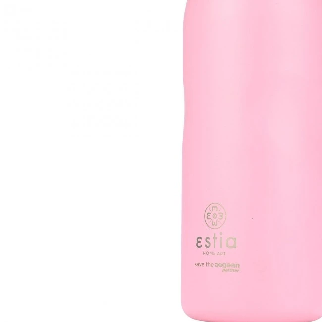 INSULATED BOTTLE TRAVEL FLASK SAVE THE AEGEAN 750ml BLOSSOM ROSE