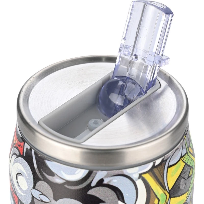 INSULATED BOTTLE TRAVEL CUP SAVE THE AEGEAN 500ml GRAFITTI RHYTHM