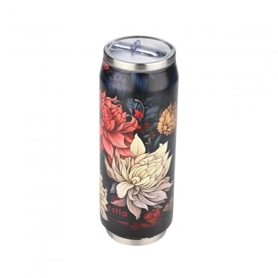 INSULATED BOTTLE TRAVEL CUP SAVE THE AEGEAN 500ml MIDNIGHT BLOSSOM